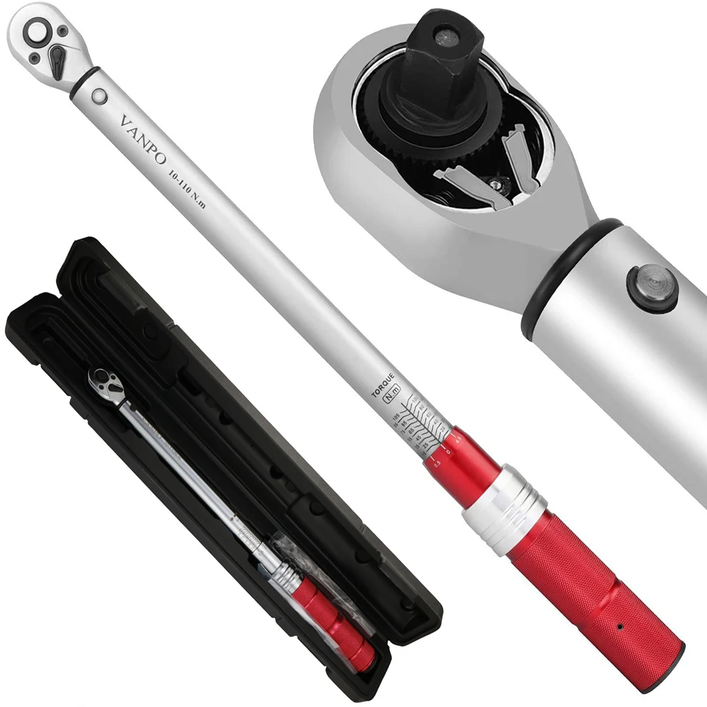 Динамометрический ключ 10-3/8 нм, Квадратный привод, двухсторонний Трещоточный ключ для ремонта автомобиля, динамометрический ключ Динамометрический ключ 10-3/8 нм, Квадратный привод, двухсторонний Трещоточный ключ для ремонта автомобиля, динамометрический ключ