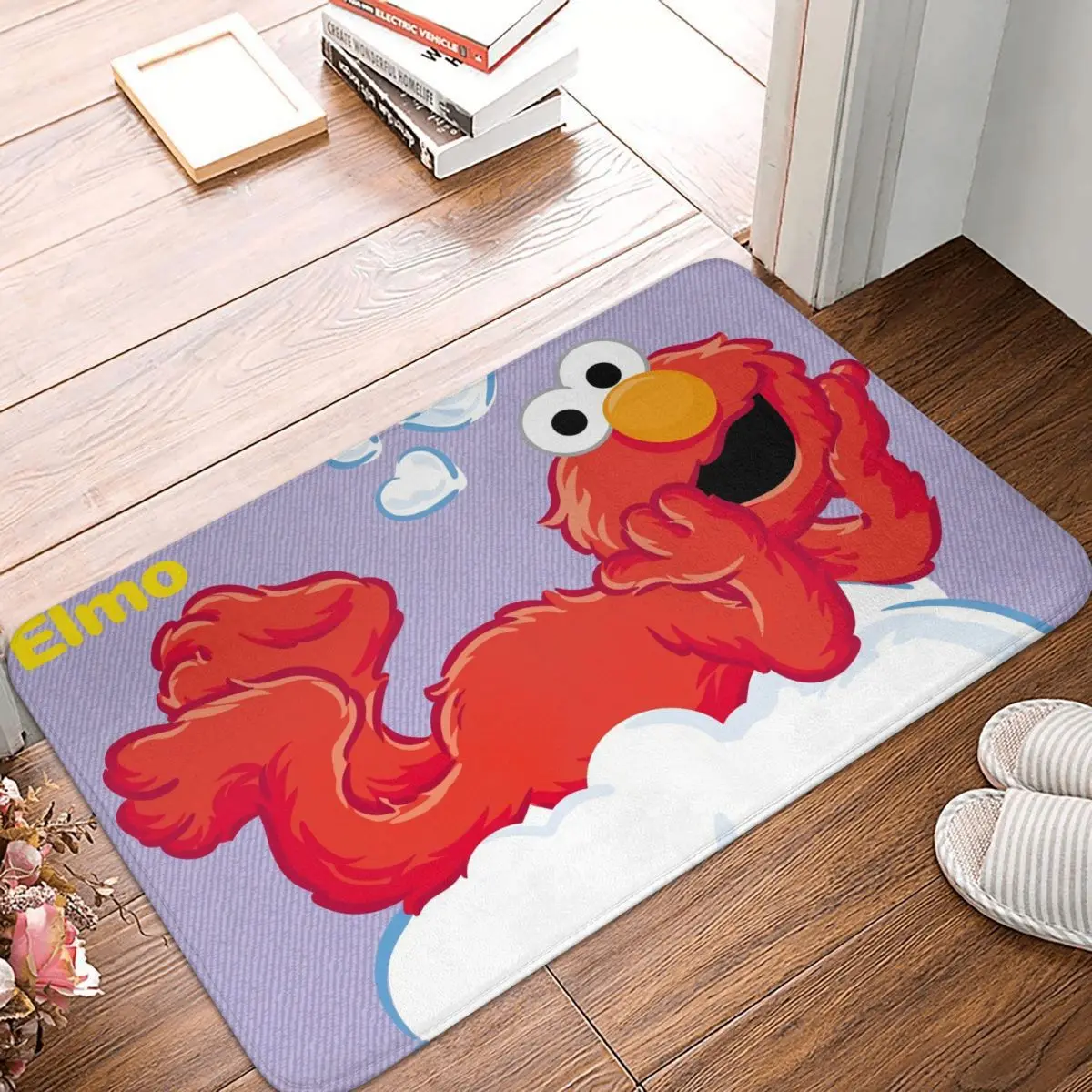

Sesame Street Anti-Slip Doormat Living Room Mat Elmo Love Hallway Carpet Welcome Rug Home Decorative