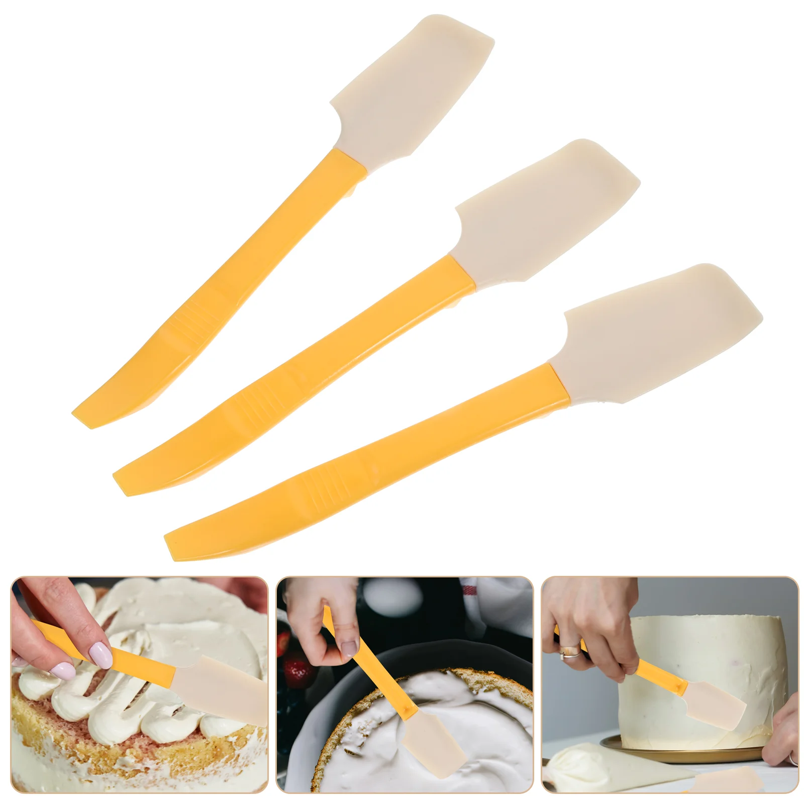 

8pcs Jam Spatula Jar Spatula Silicone Scraper Kitchen Silicone Spatula Kitchen Gadget