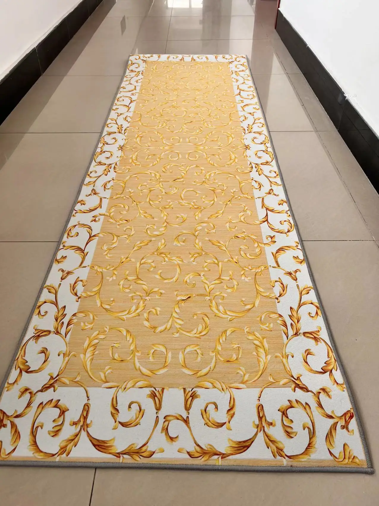 Фото National Floral Corridor Rug Hallway Carpets Bohemia Living Room Area Rug Bedroom Crystal Velvet Islam Prayer Rug Kitchen Mat №4