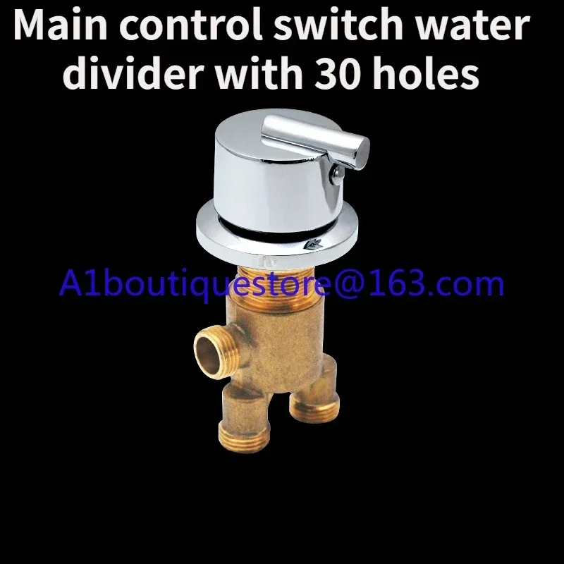 

Смеситель для ванны, полностью медный, разделенный смеситель для горячей и холодной воды, переключатель цилиндра, боковой душевой клапан, аксессуары