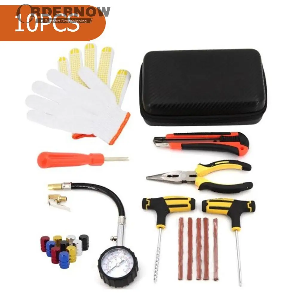 

Комплект для ремонта автомобильных шин, бескамерный комплект для ремонта шин, набор инструментов для мытья, инструмент для замены велосипе...