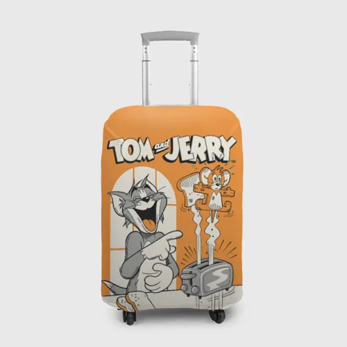 Чехол для чемодана 3D Том и Джерри |