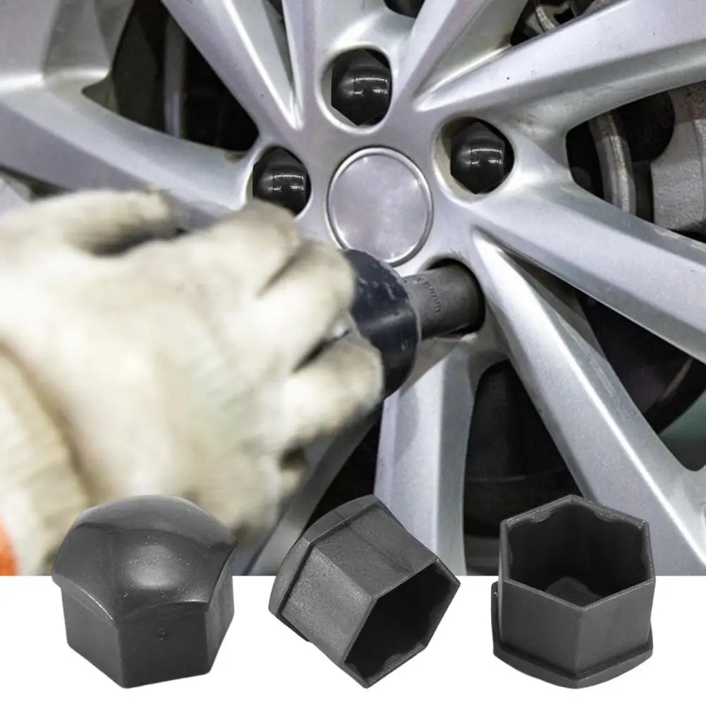 

20Pcs Wheel Nut Cover Fine Workmanship Exterior Decoration 17mm Auto Wheel Hub Protectors Screw Cap for Car