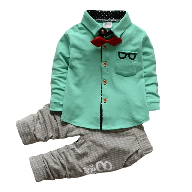 

Toddler Infant Boys Suits Tracksuits Fashion Cotton Spring Autumn Formal Wear Children Boy Kids Clothes Clothing Set 2pc Clothes