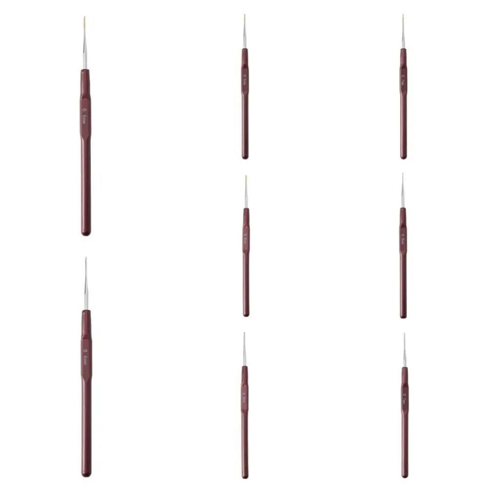 0 5 мм 6 7 8 крючок игла пластиковый вязальный микро плетение волос металлические