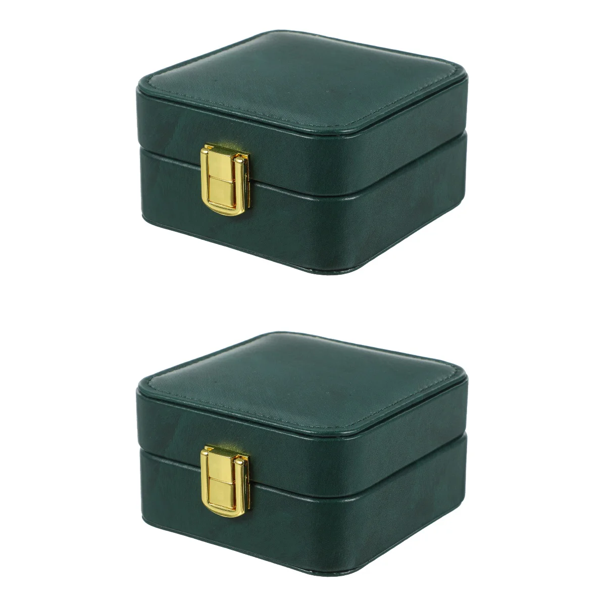 

2 PCS Jewelry Holder Travel Case Organizer Mirror Small Girls Suitcase Traveling