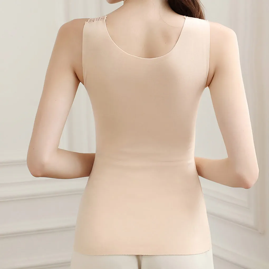 

Thermal Underwear Female Cold Winter Sexy V-neck Warm-keeping Slimming Top Warming Clothes for Home Bedroom Travel