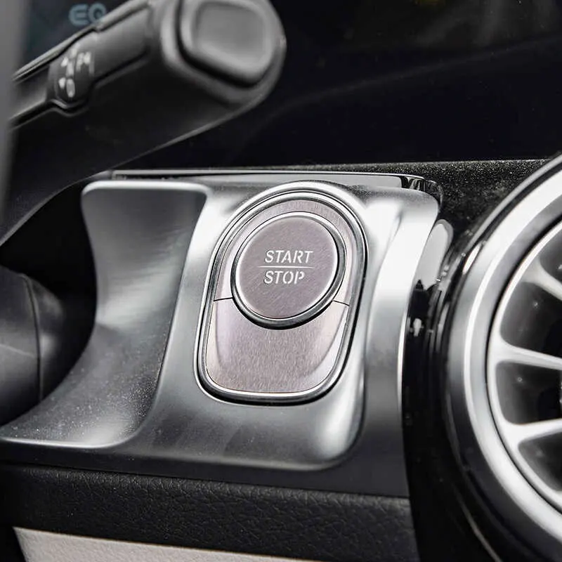 Защитная крышка из нержавеющей стали с одним нажатием кнопки пуска для Mercedes Benz EQA