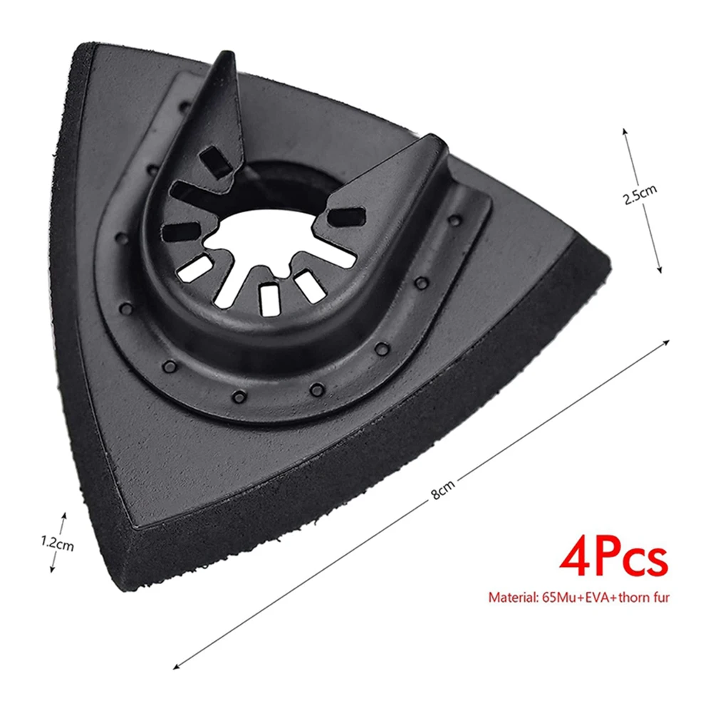 

Sandpaper Sanding Pads 4pcs Abrasives Accessory Commercial Manufacture Multi-function Oscillating Power Tools Durable
