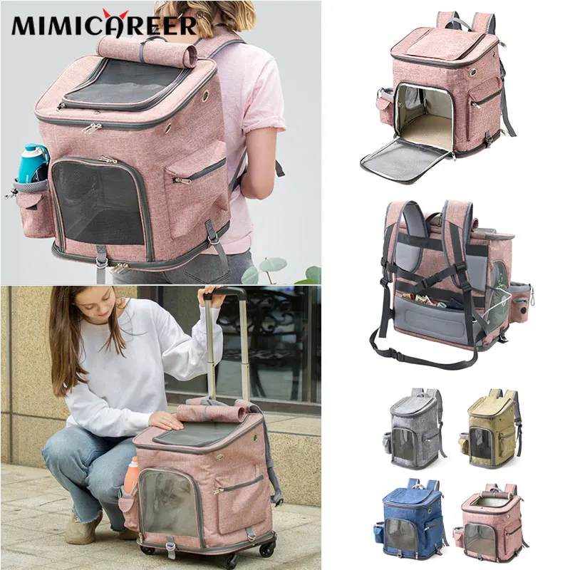 Cat Carrier Bags Foldable Pet Carrier Backpack for Cat Dog Outdoor Travel Carrier For Small Medium Dogs Portable Pet Supplies