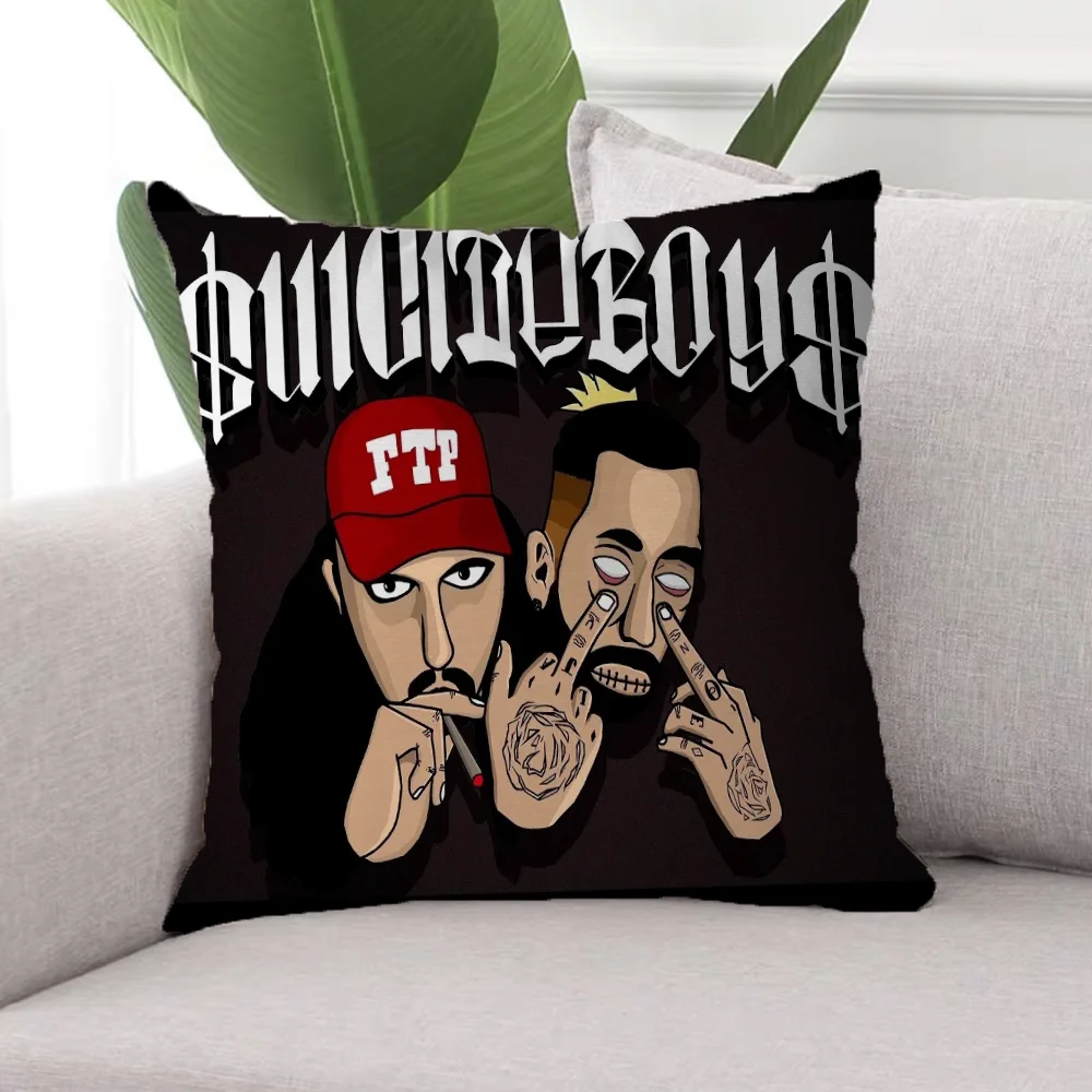 Suicideboys G59 Декоративный Чехол Для Подушки 45x45 См Квадратный Полиэстер/хлопок