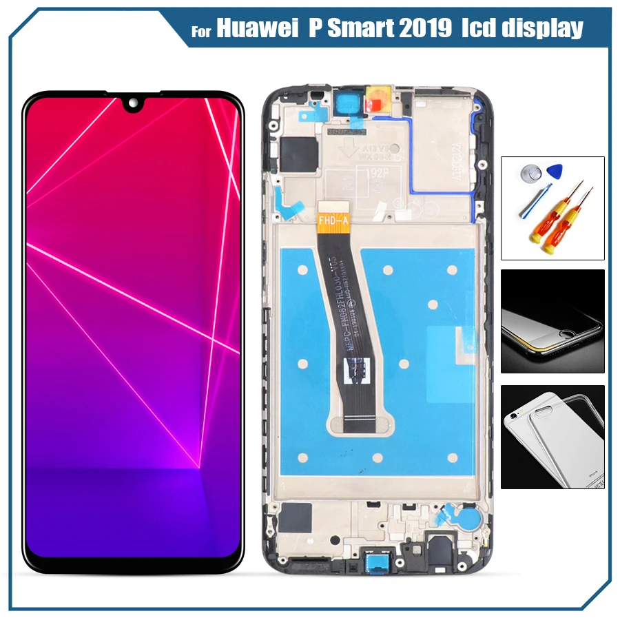 

Display for Huawei P Smart 2019 LCD Display Screen Touch Digitizer Assembly P Smart 2019 LCD Screen With Frame Replace