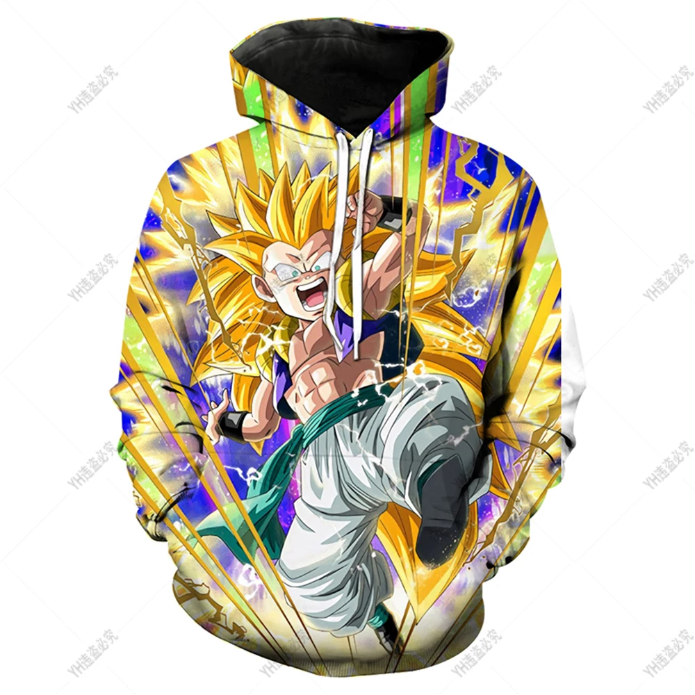 Толстовка с капюшоном и принтом 3D Dragon-Ball Z, Осенний мультяшный Детский свитшот с длинным рукавом Goku, детская одежда, топ для мальчиков, детска... (art.: 3920bf9fef589) - 3920bf9fef589