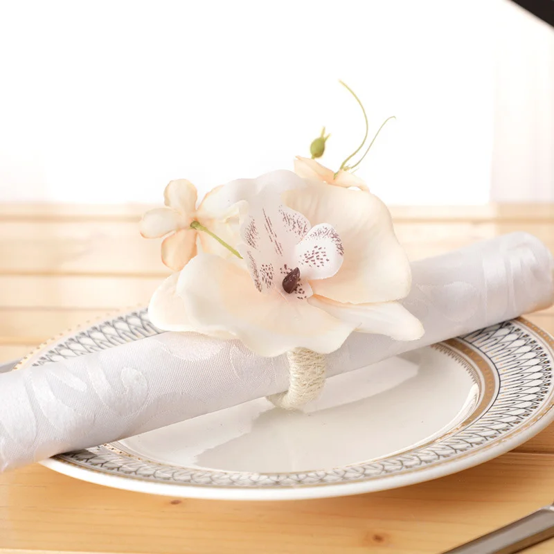 

1 шт., кольцо для салфетки, фаленопсис, имитация цимбидиума, кольцо для салфеток, сделай сам, домашние аксессуары, Пряжка для салфеток, Прямая поставка