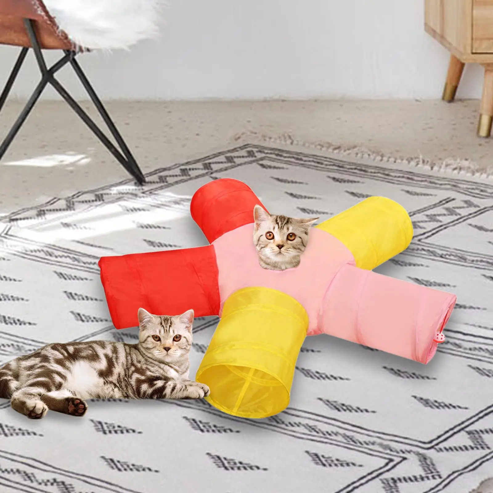 

5-позиционный тоннель для кошек, складная кровать для щенков