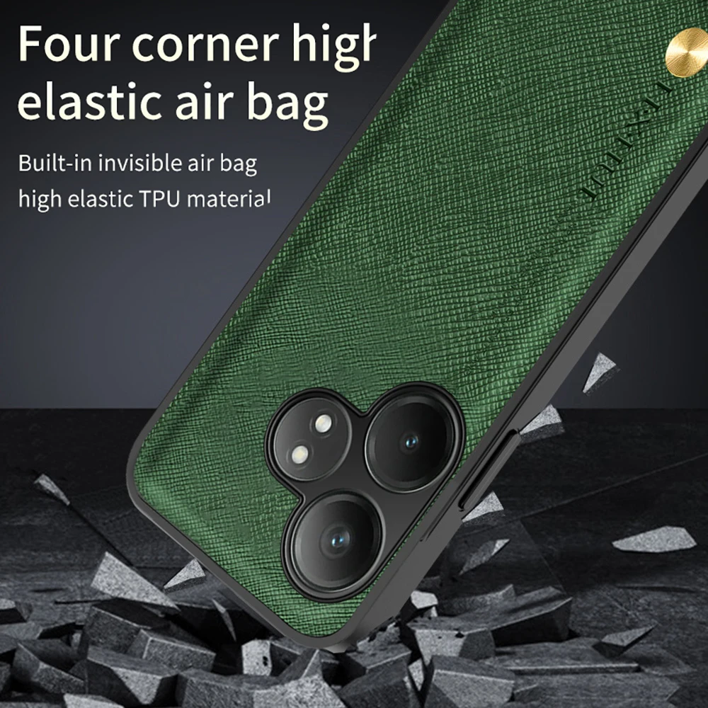 Автомобильный магнитный держатель с перекрестной зернистой текстурой кожаная