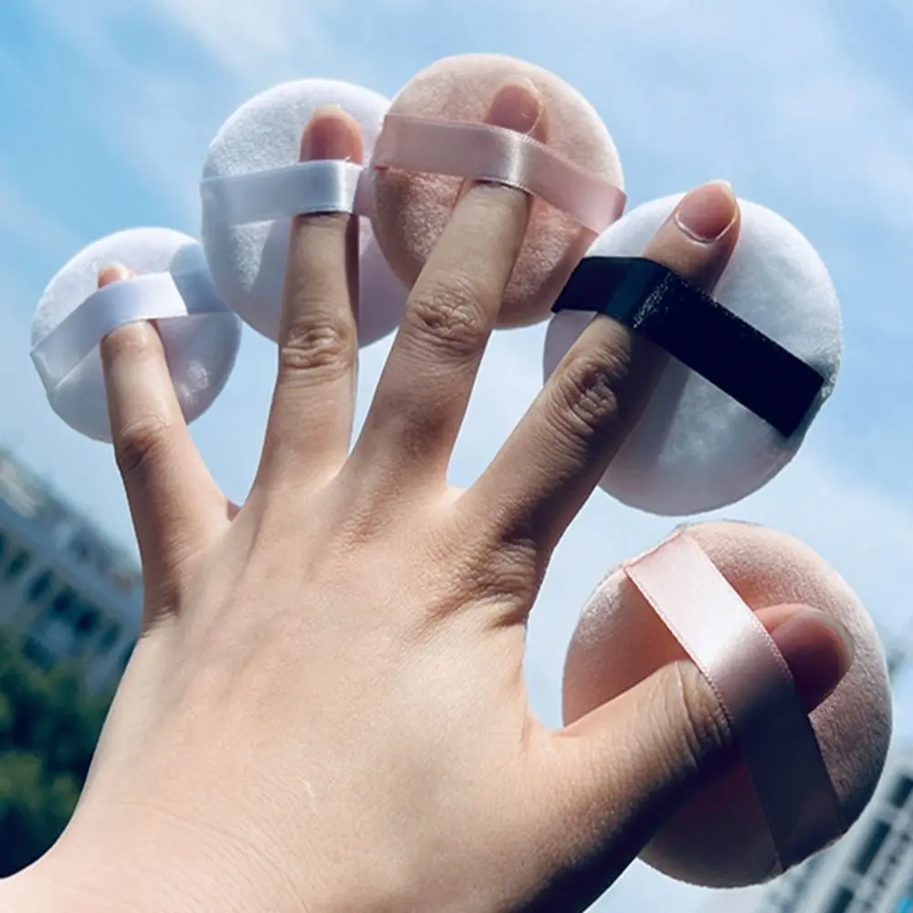 

Crystal Velvet Super Soft Powder Sponge Multi-size Plush Powder Puff Round