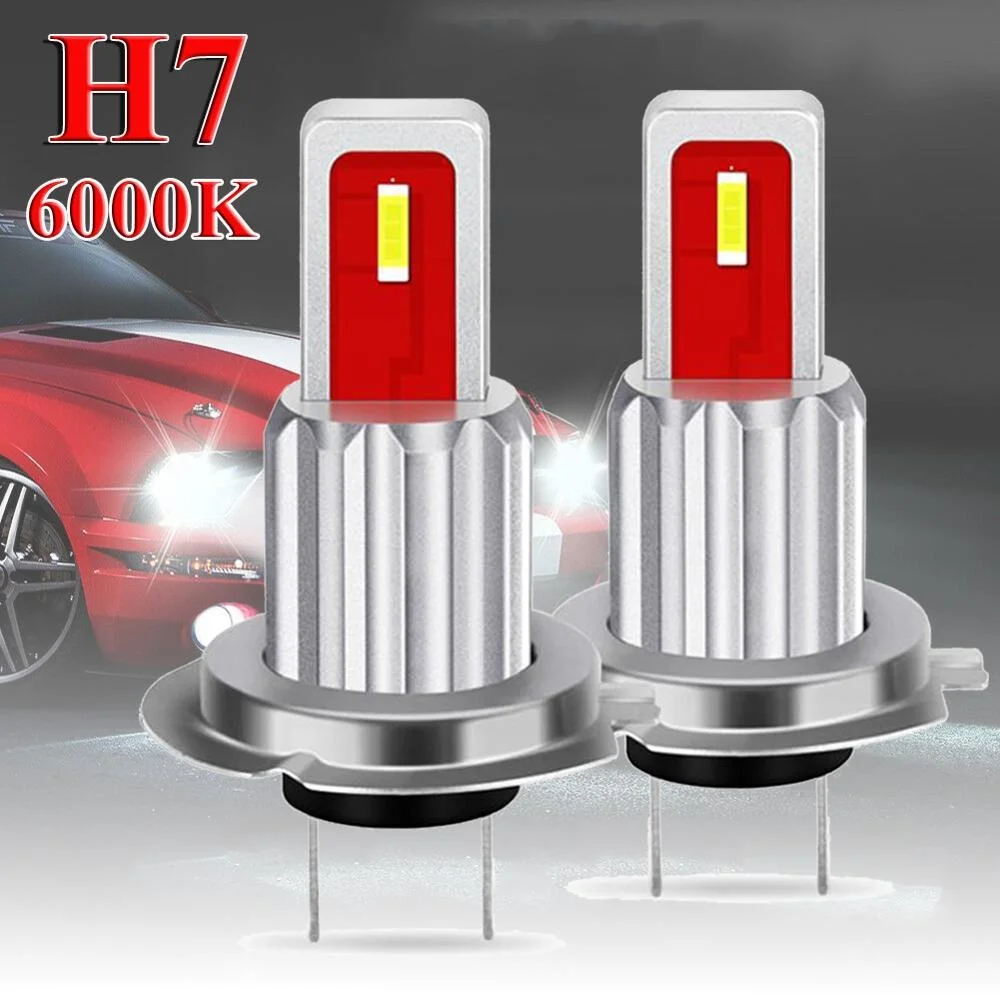 

2 шт., автомобисветодиодный светодиодные лампы H7 CSP 1800 лм 12 В 24 в 6000 К