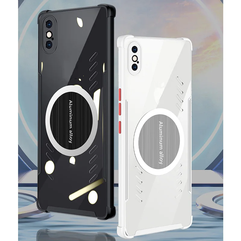 

Чехол для iPhone XS Max, графеновая прозрачная задняя крышка для iPhone X, XS, XR, термальная игра, магнитный охлаждающий чехол для iPhone XSMax