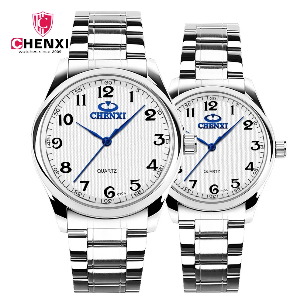 

Часы наручные для пар, из нержавеющей стали, с цифровым циферблатом