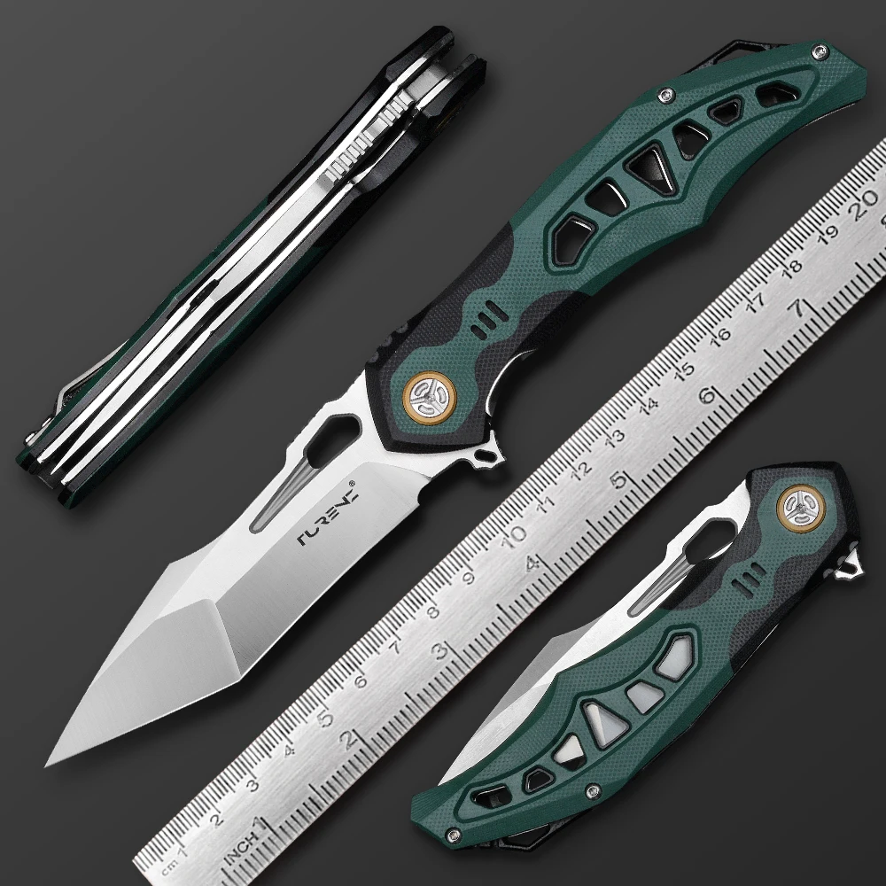 VG10 Steel Folding Knife G10 Handle with Pocket Clip Hunting Survival Tool EDC Self Defense Outdoor Activities