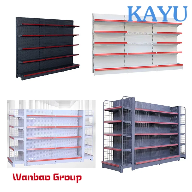 Customized gondola shelf supermarket metal shelves store display rack for supermarkets