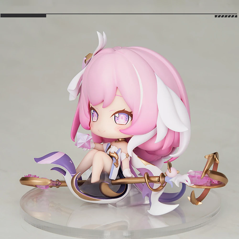 Фото В наличии оригинальная модель miHoYo Honkai Impact 3 Elysia Q, аниме-фигурка, коллекционная игрушка, подарок для девочек. №4