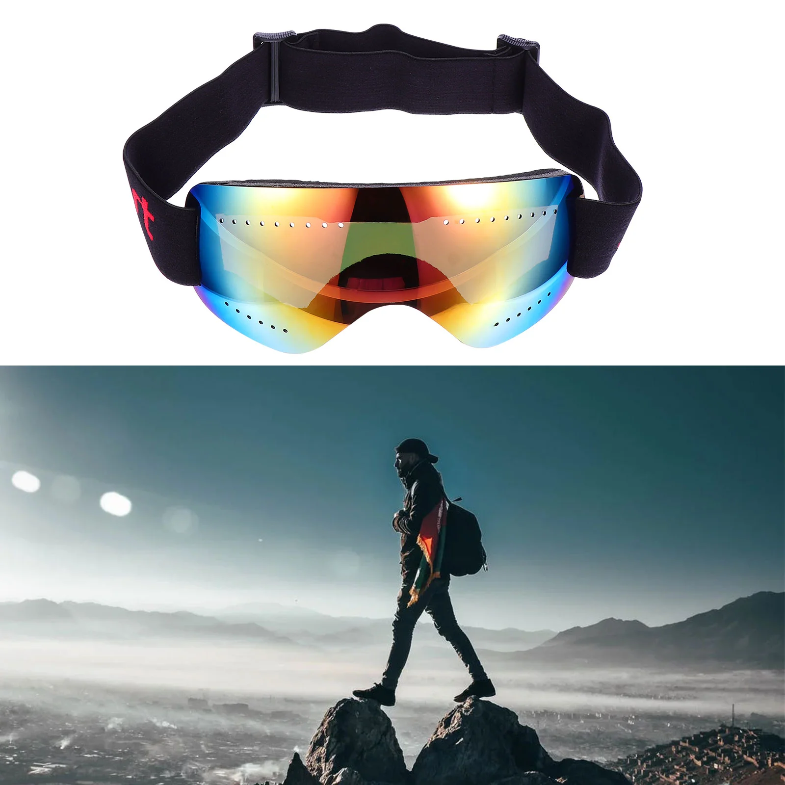 

Очки для велоспорта защита от снега сноуборда Лыжная линза Съемная безопасность Регулируемый УФ снегоход туман Анти езды катания на лыжах