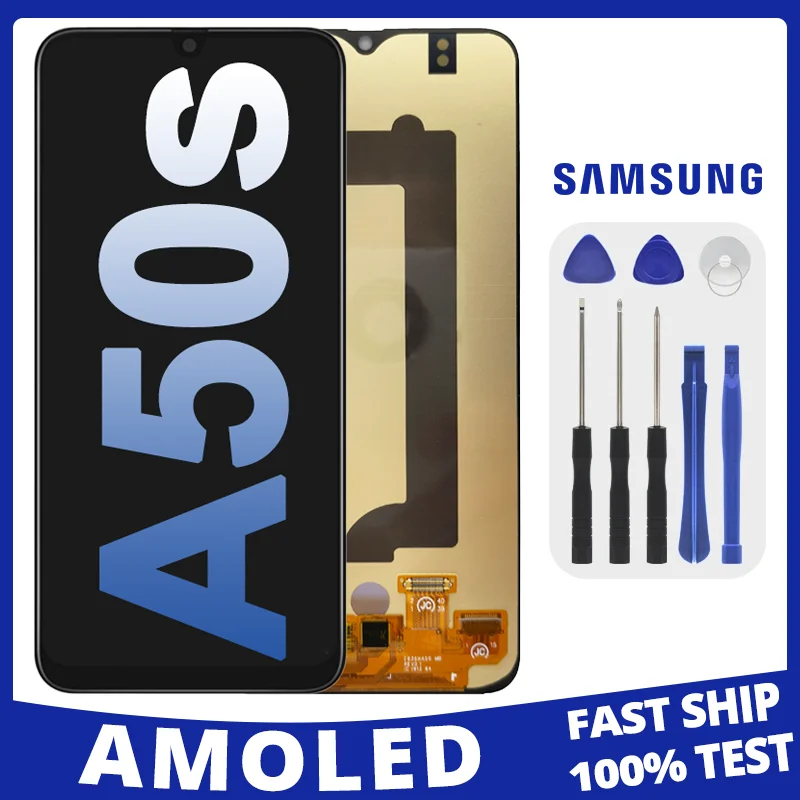 

6.4" Super AMOLED For Samsung Galaxy A50s A507F A507FN LCD Display Touch Screen Replacement Digitizer Assembly