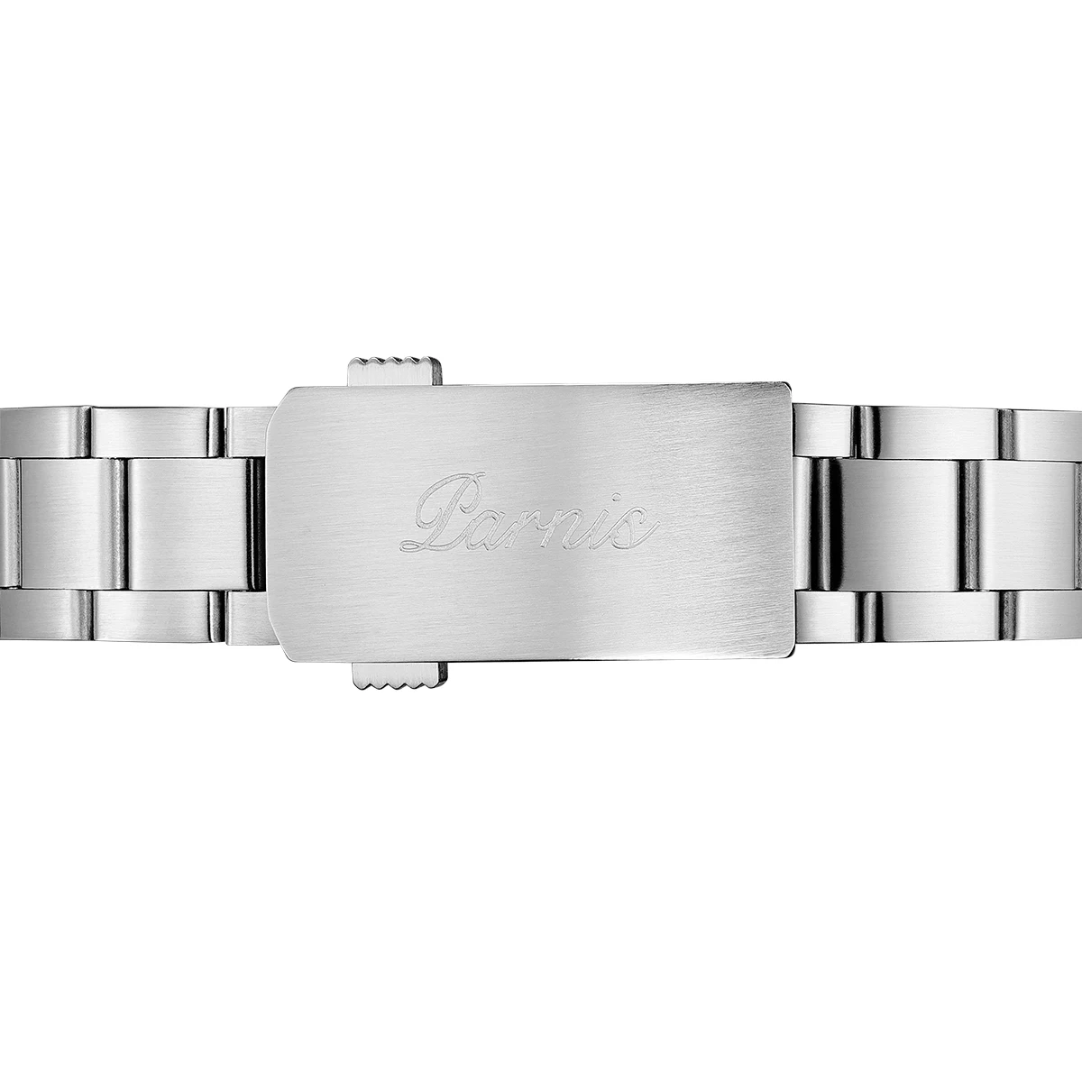 Новинка мужские часы Parnis 40 мм с черным циферблатом календарь сапфировое стекло