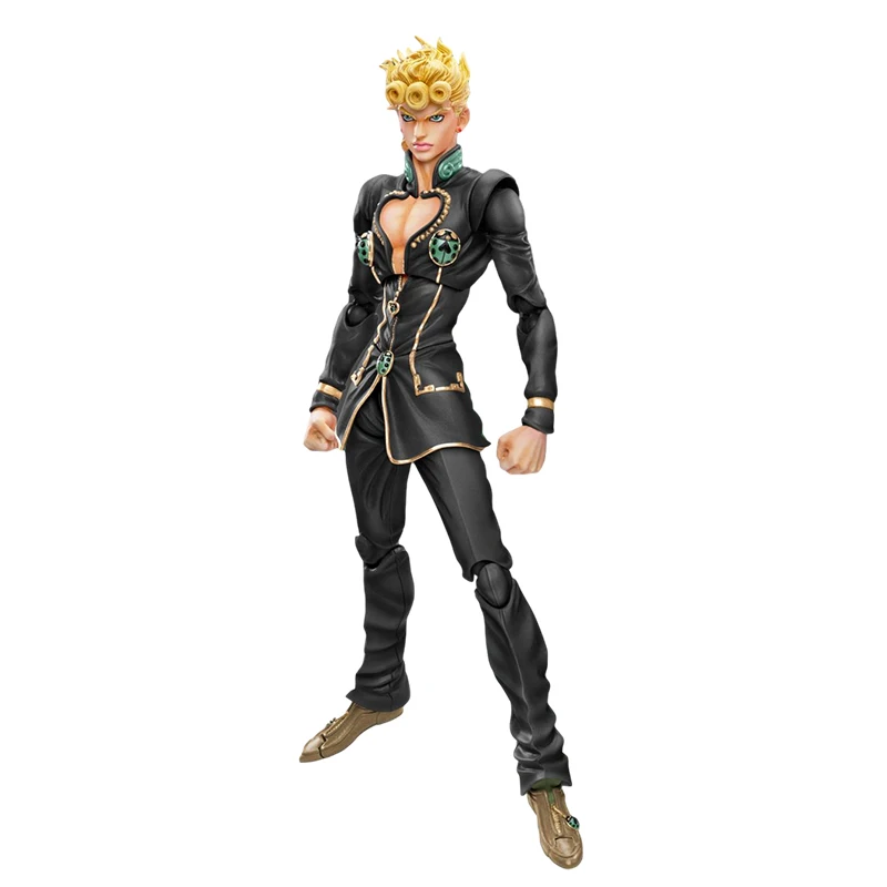 

MEDICOS-E JOJO Super Image Movable Giorno Giovanna Action Figure Anime Model Doll Collectible Table Ornaments Toys Gifts