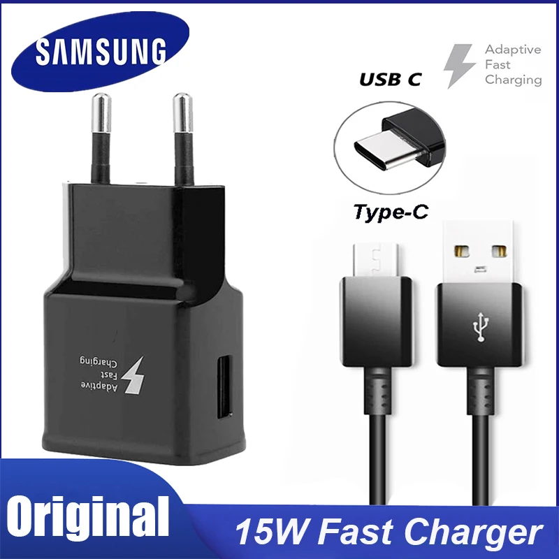 Usb-адаптер для быстрой зарядки Samsung 9 в а 15 Вт кабель Type-C Galaxy S20 S10 S10E S9 S8 Plus Note 8 A50S |
