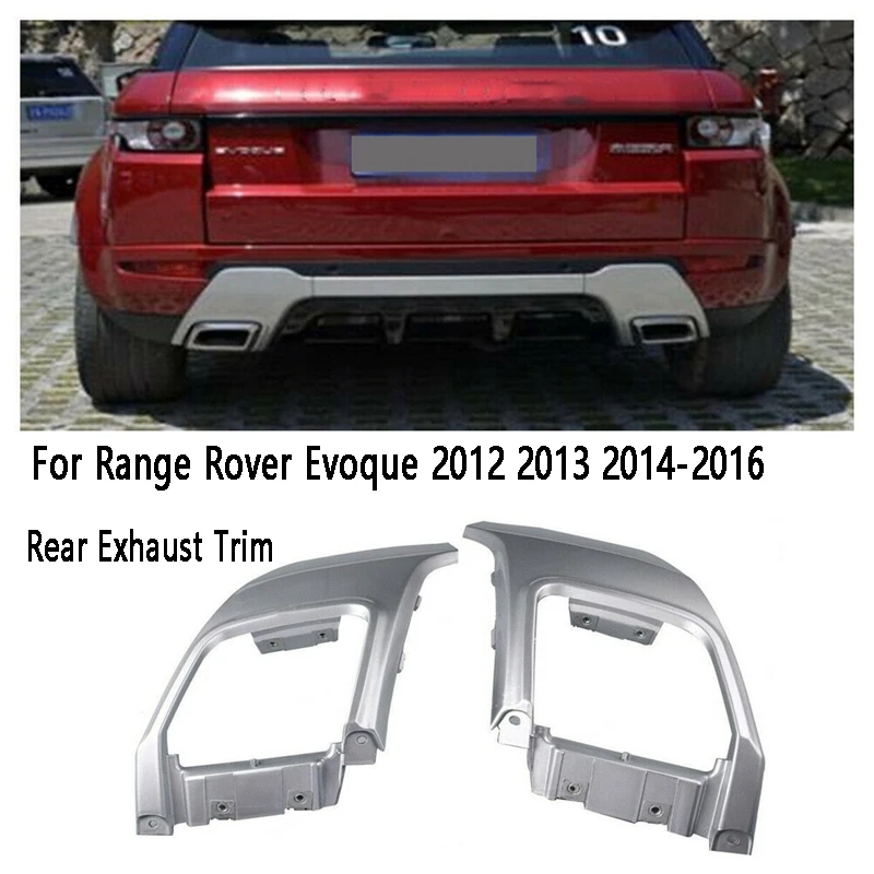 

For Land Range Rover Evoque 2012 2013 2014-2016 Rear Bumper Exhaust Cover Exhaust Trim Mount LR028087 LR028089