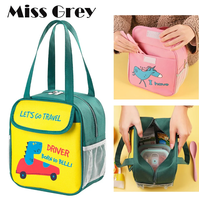 

Insulated Lunch Bag Portable Waterproof Cooler Bag Thermal Food Picnic School Bentgo Lunch Box Tote for Kids Children Girls Boys