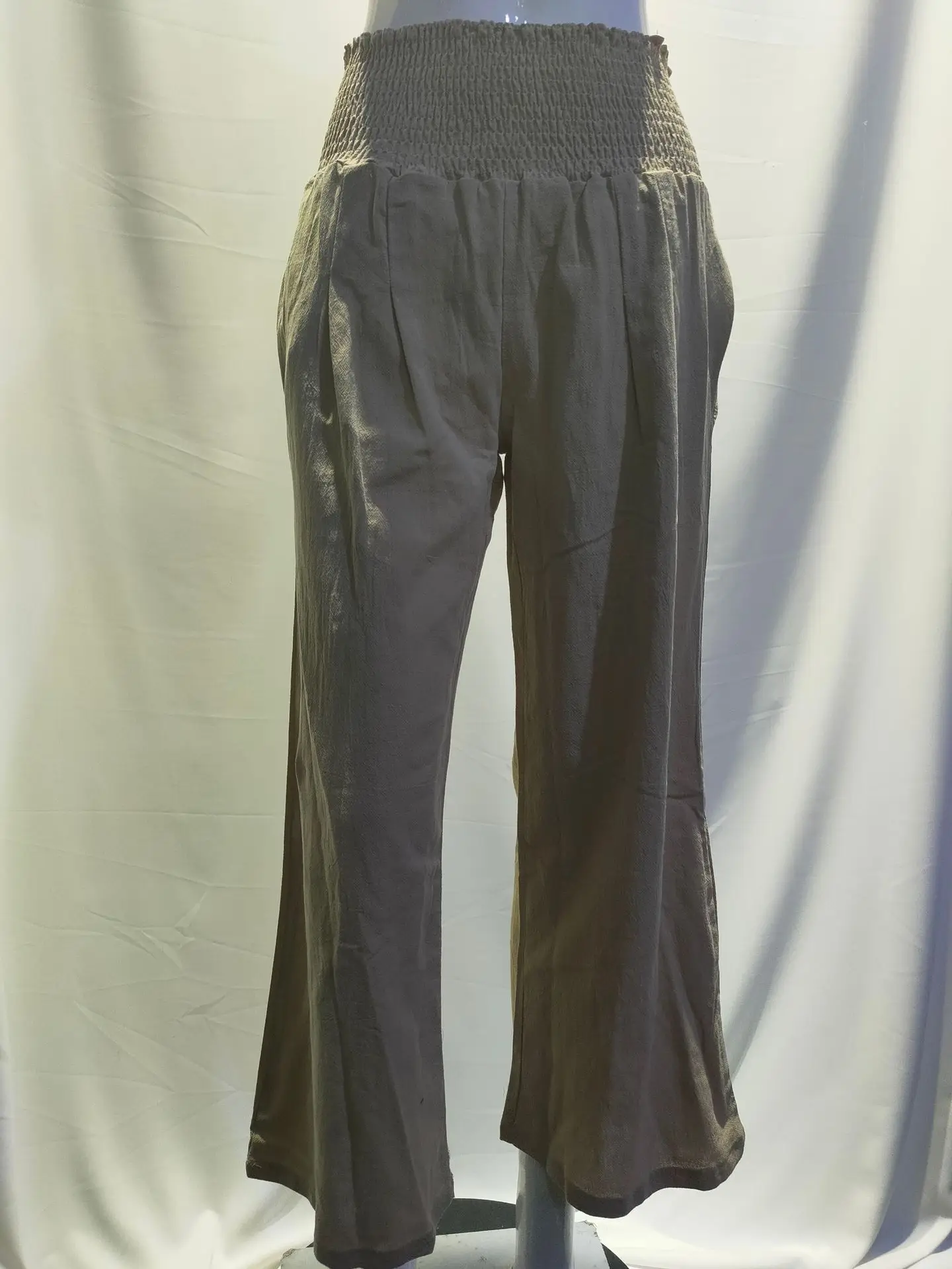 Брюки-Капри женские с рюшами повседневные свободные широкие штаны для йоги на