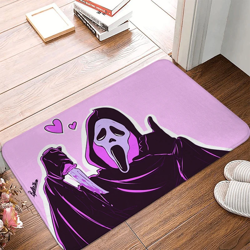 

Ghostface Kitchen Decoration Non-slip Washable Mat Children Room Funny Entrance Door Mats Bath Bathroom Prayer Rug Doormat Floor