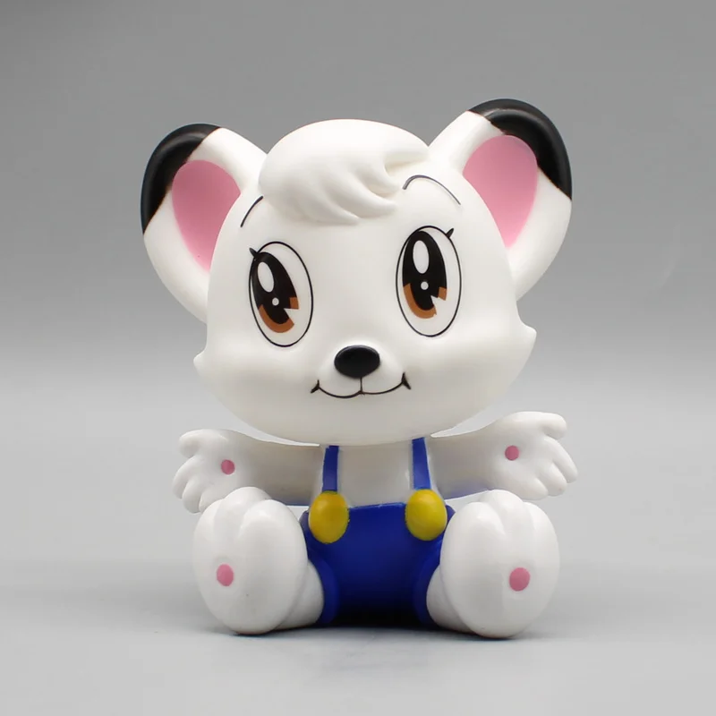 Фото Аниме-фигурки Astroboy, 11 См, Белый Лев, Левицы, Q Edition, Сидячая Милая Модель, Украшение Для Стола, Игрушки №4