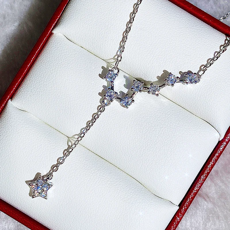 

Женское Ожерелье Beidou Seven Star, роскошное и популярное дизайнерское универсальное весеннее ожерелье с кисточками и звездами, Новинка