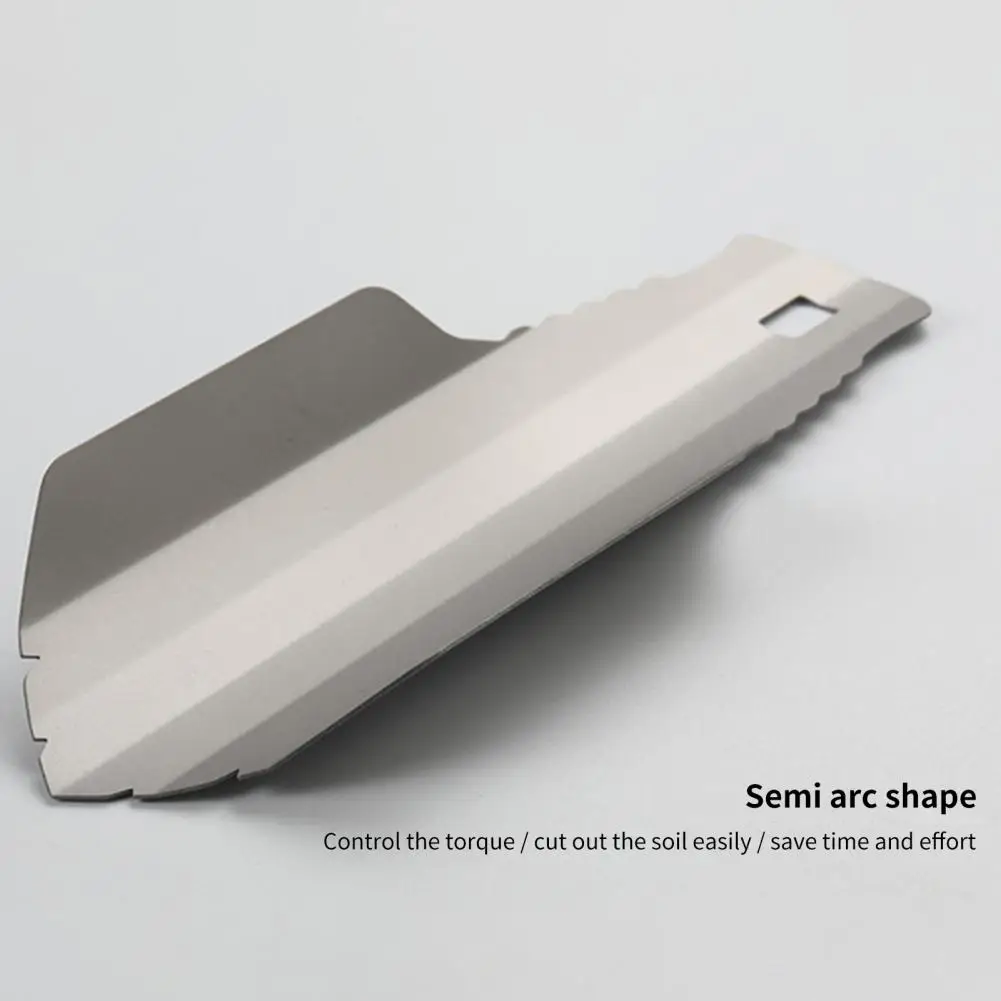 Прочная титановая Лопата для кемпинга компактная садовая лопата в форме