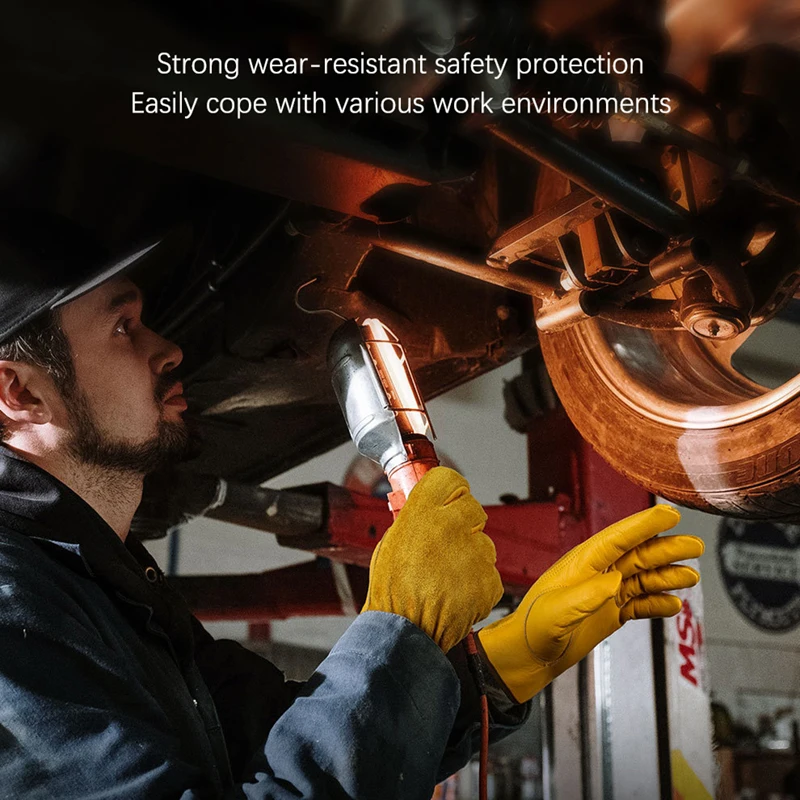 

Work Gloves Cowhide Leather Men Working Welding Gardening Handling Repair Gloves Gloves Cycling Motorcycle Gloves Fishing Gloves