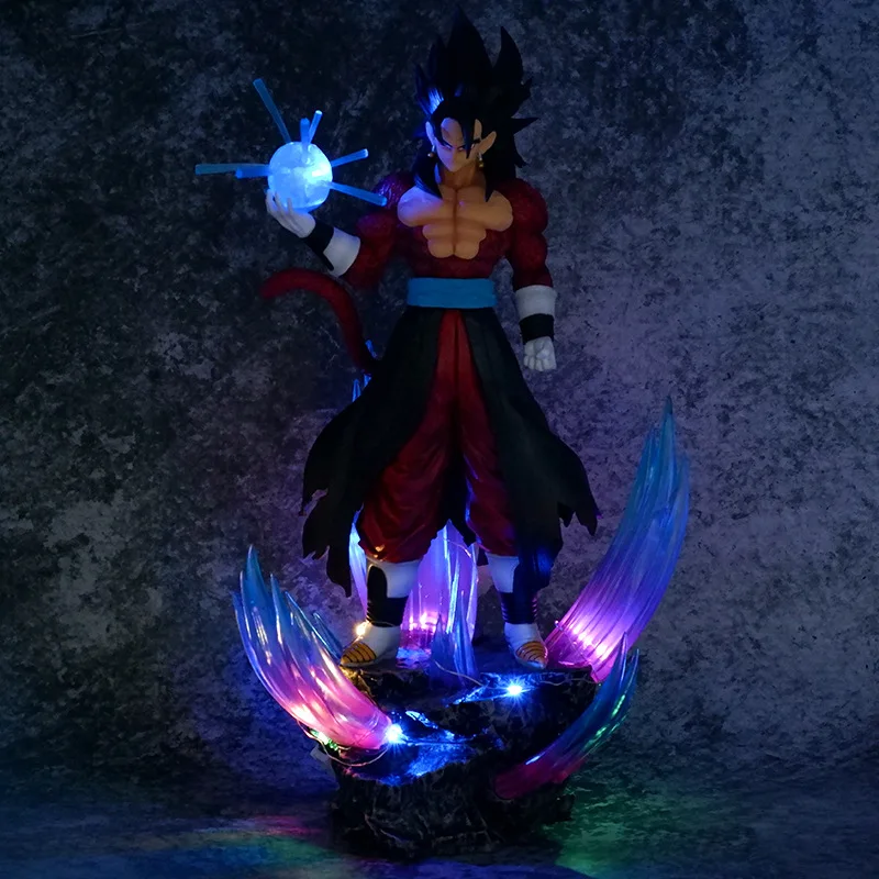 

Аниме GK Драконий жемчуг Вегета супер четыре Бога ручная работа модель светящиеся строительные украшения коллекция ручной работы декоративные подарки