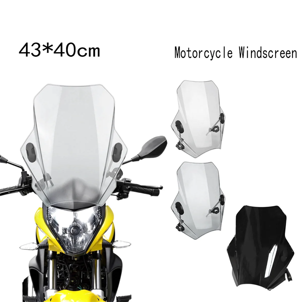 Ветровое стекло для мотоцикла Yamaha MT07 MT09 HONDA CBR600RR CB1000R GXSR 600 750 BMW Ducati регулируемое
