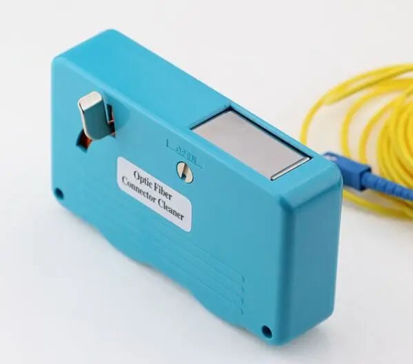 Optical Connector Cleaner for SC FC ST LC MU MT D4 DIN Cassette Pigtail Cleaning Box Tool cleans 500 connectors per cartridge