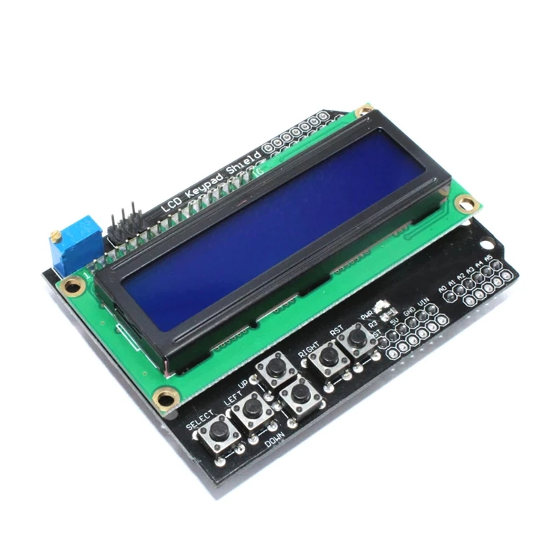 

ЖК-1602 экран с клавиатурой для Arduino, ATMEGA328, ATMEGA2560, Raspberry Pi, UNO, с модулем 1602