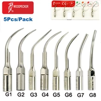 5pcspack woodpecker dental ultrasonic scaler periodontal tips g1g2g3g4g5g6g7g8 fit ems teeth whitening tools