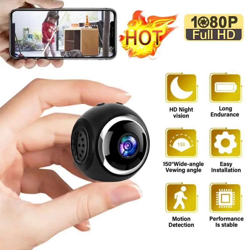 

1080P Mini Camera WiFi Surveillance Camera Home Security Night Vision Wireless Baby Monitor Cam Support 128G IOS/Android