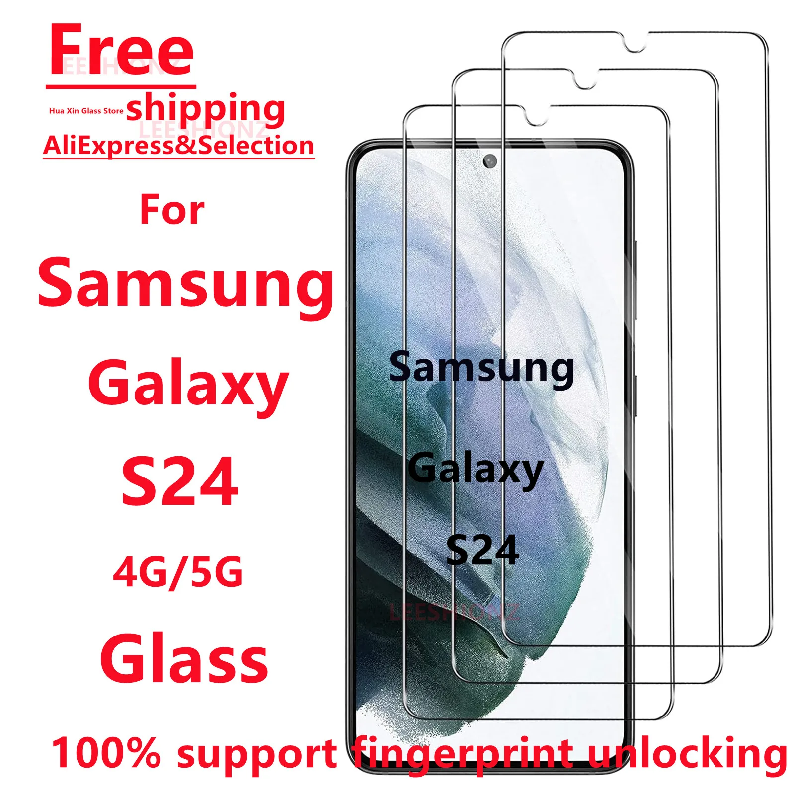 Фото Защитная пленка из закаленного стекла для Samsung Galaxy S24, 1/4 шт., защита смартфона, подходит для серии Samsung S24 №1