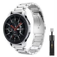 22mm metal strap for samsung galaxy watch 3huawei gt2amazfit gtr stainless steel bracelet wristband for 20mm samsung watch 4