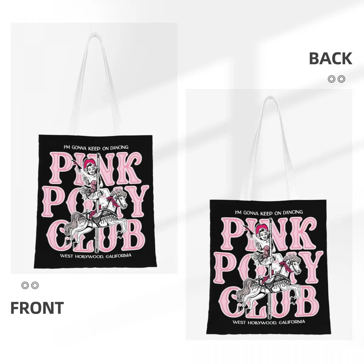 Холщовая Сумка-тоут Pink Pony Club Chappell Roan модные вместительные сумки для женщин и